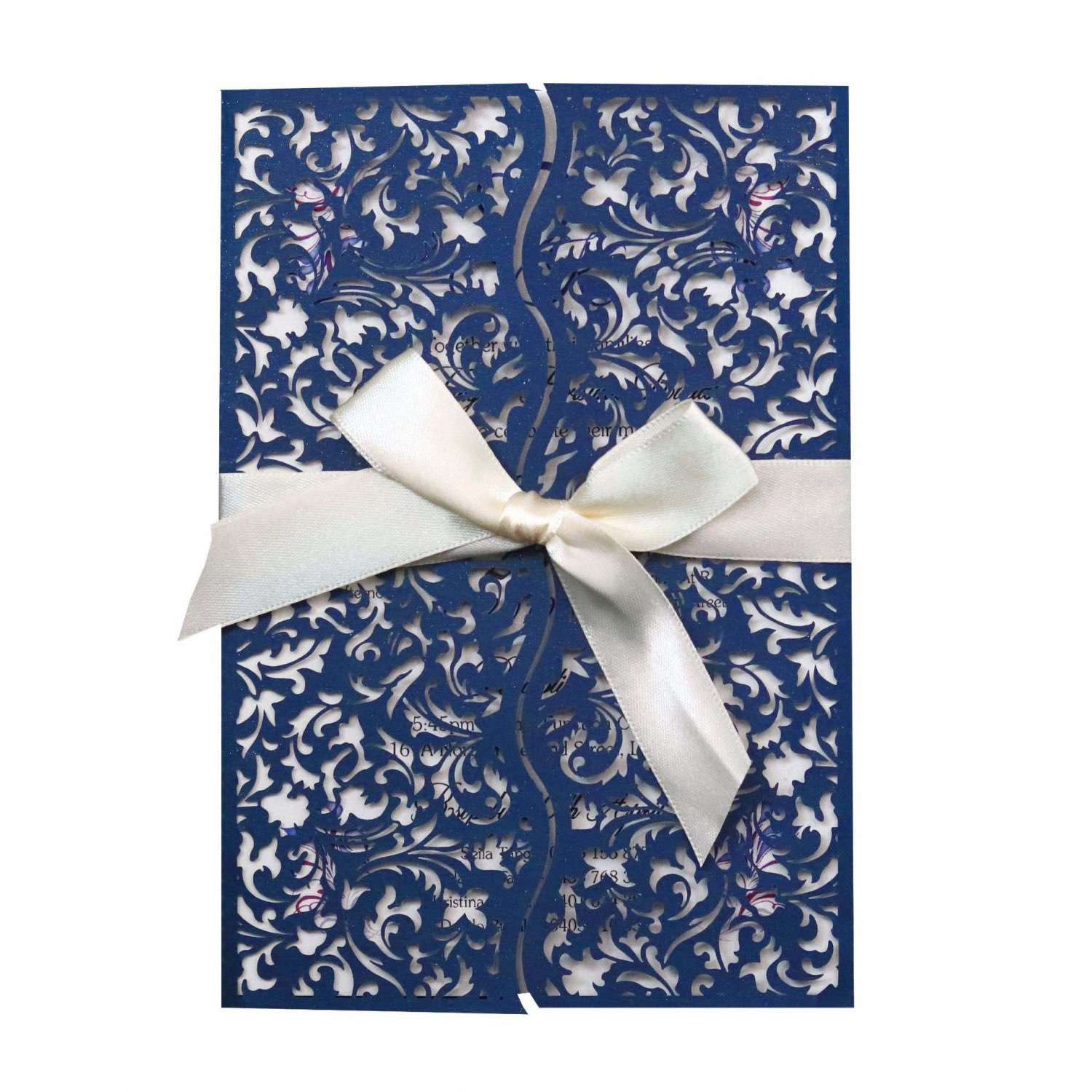Holiday Greeting Card With Envelope Laser Wedding Invitation Party Invitation